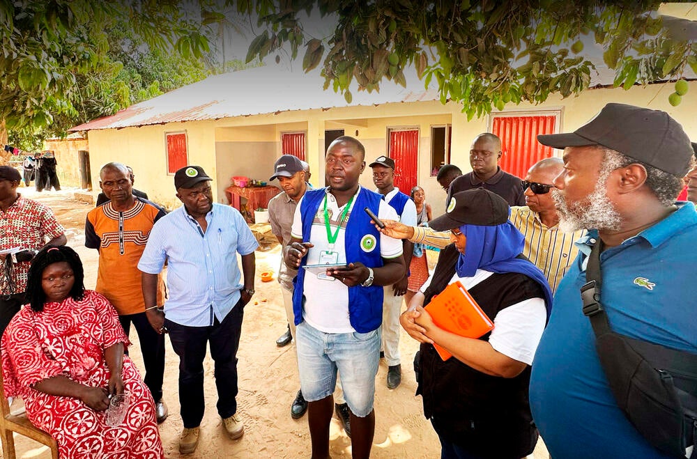 Field visit of the Representative of the United Nations Population Fund (UNFPA) in Guinea-Bissau, the Minister of Economy, Planning and Regional Integration (MEPIR), the representative of the World Bank (WB) in Guinea-Bissau, and the President of the National Statistics Institute (INE)