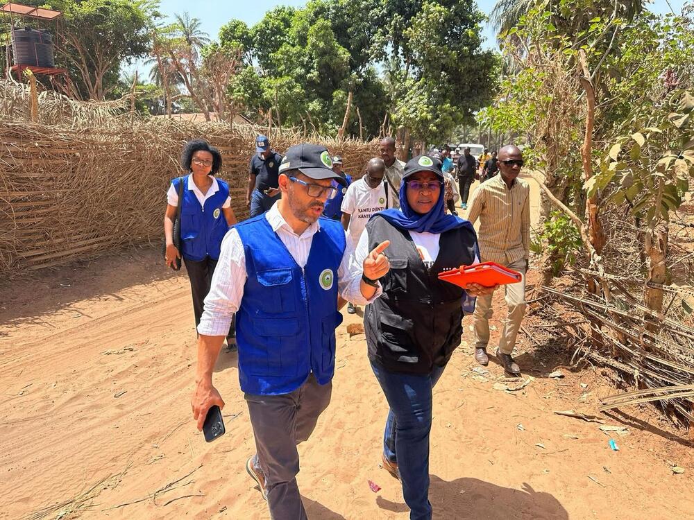 Field visit of the Representative of the United Nations Population Fund (UNFPA) in Guinea-Bissau, the Minister of Economy, Planning and Regional Integration (MEPIR), the representative of the World Bank (WB) in Guinea-Bissau, and the President of the National Statistics Institute (INE)