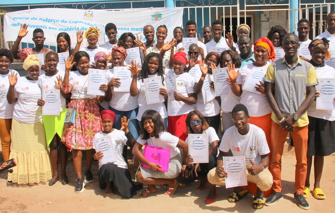 UNFPA reforça a capacidade de membros de redes juvenis na Guiné-Bissau