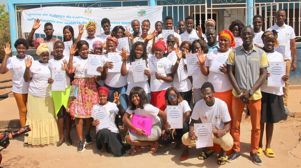 UNFPA strengthens the capacity of members of youth networks in Guinea-Bissau