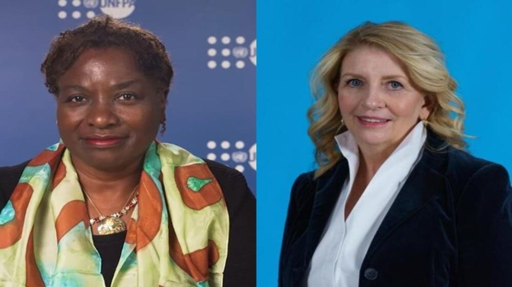 UNFPA Executive Director Dr. Natalia Kanem and UNICEF Executive Director Catherine Russell